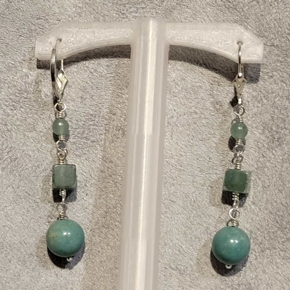 Fabulous turquoise dangle earrings